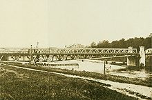 Ehemalige Drehbrücke in Rendsburg (1895)